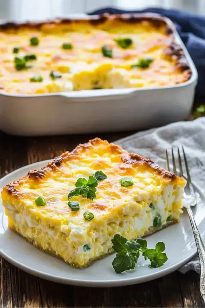 Cottage Cheese Egg Bake Casserole