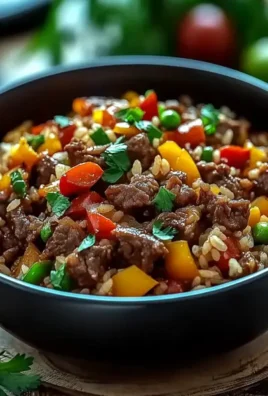 Beef and Pepper Rice Bowl