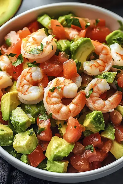 Avocado Salsa Shrimp Salad