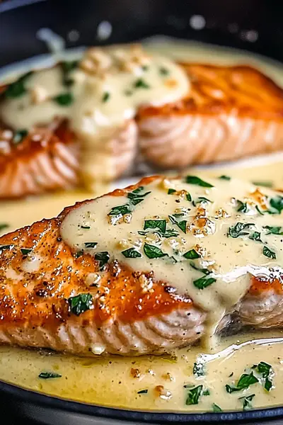 Creamy Garlic Butter Salmon Recipe
