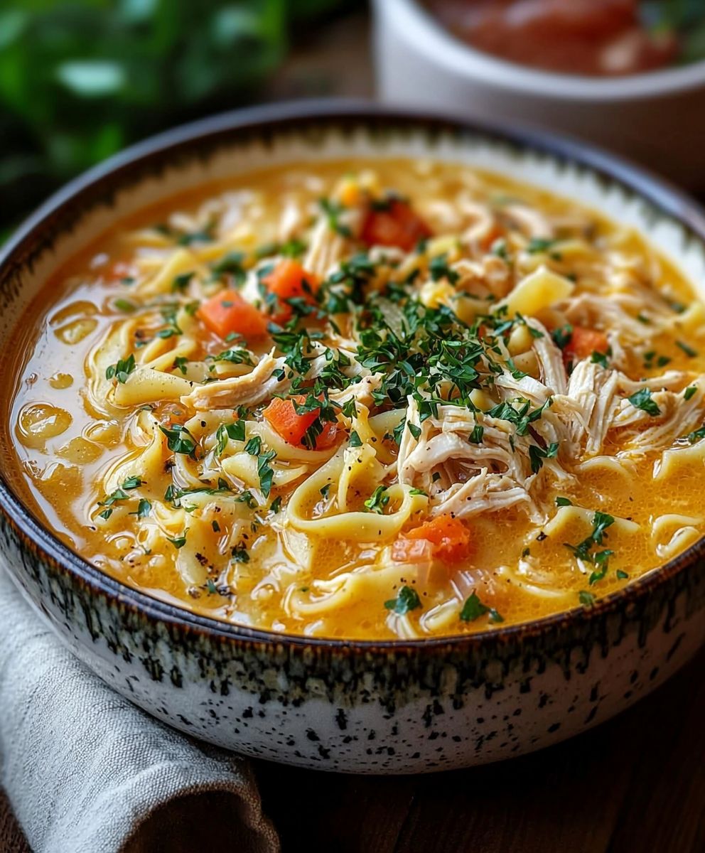 Crack Chicken Noodle Soup