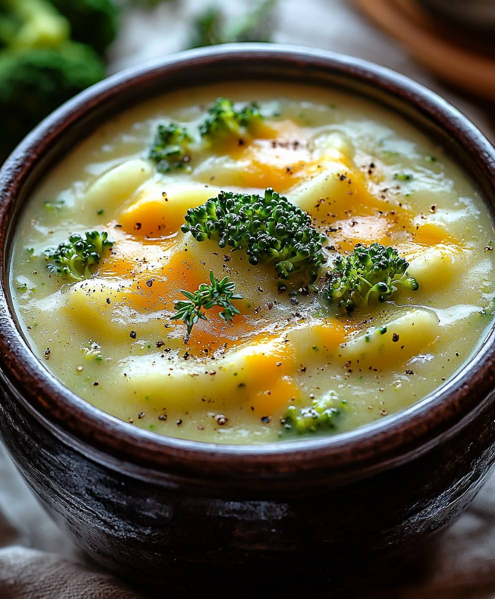 Crockpot Broccoli Cheddar Soup