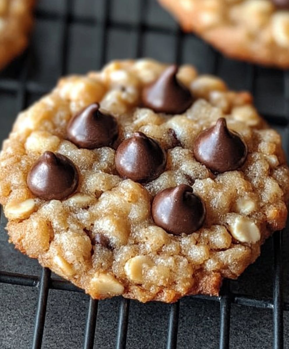 Choco Oat Peanut Cookies