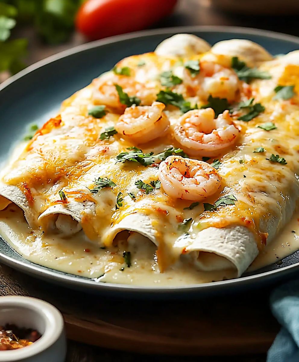 Creamy Shrimp Enchiladas