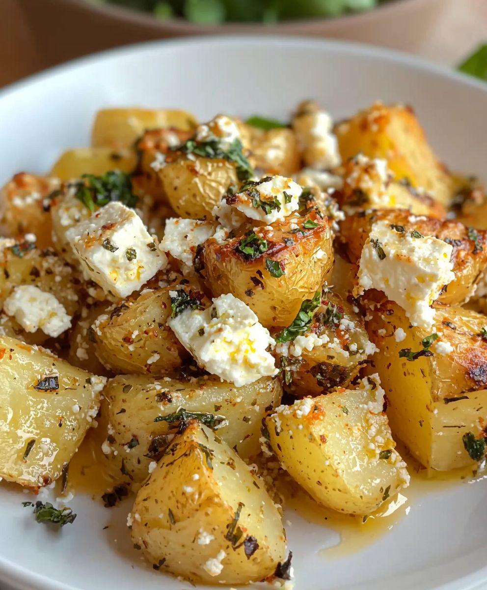 Baked Feta Potatoes