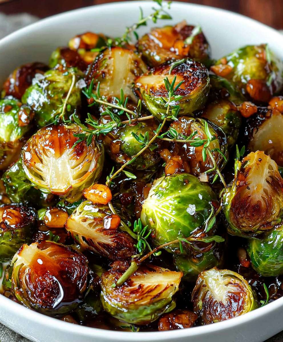Honey Balsamic Brussels Sprouts
