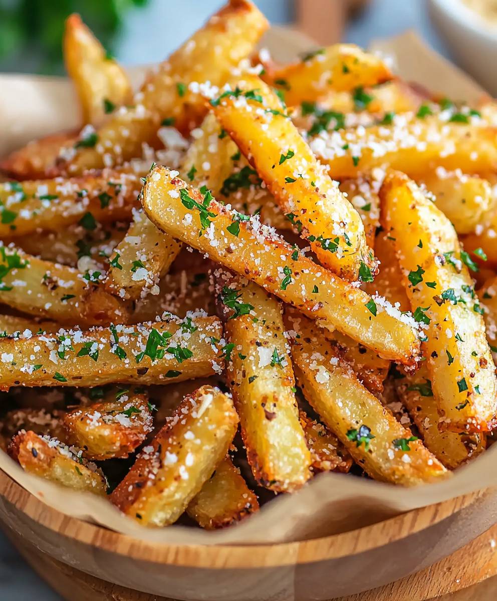 Crispy Air Fryer Garlic Fries