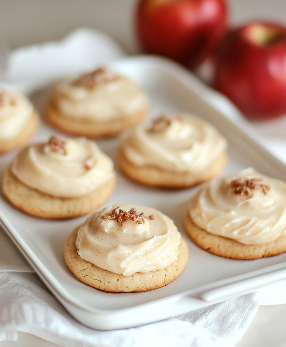 Frosted Apple Butter Cookies