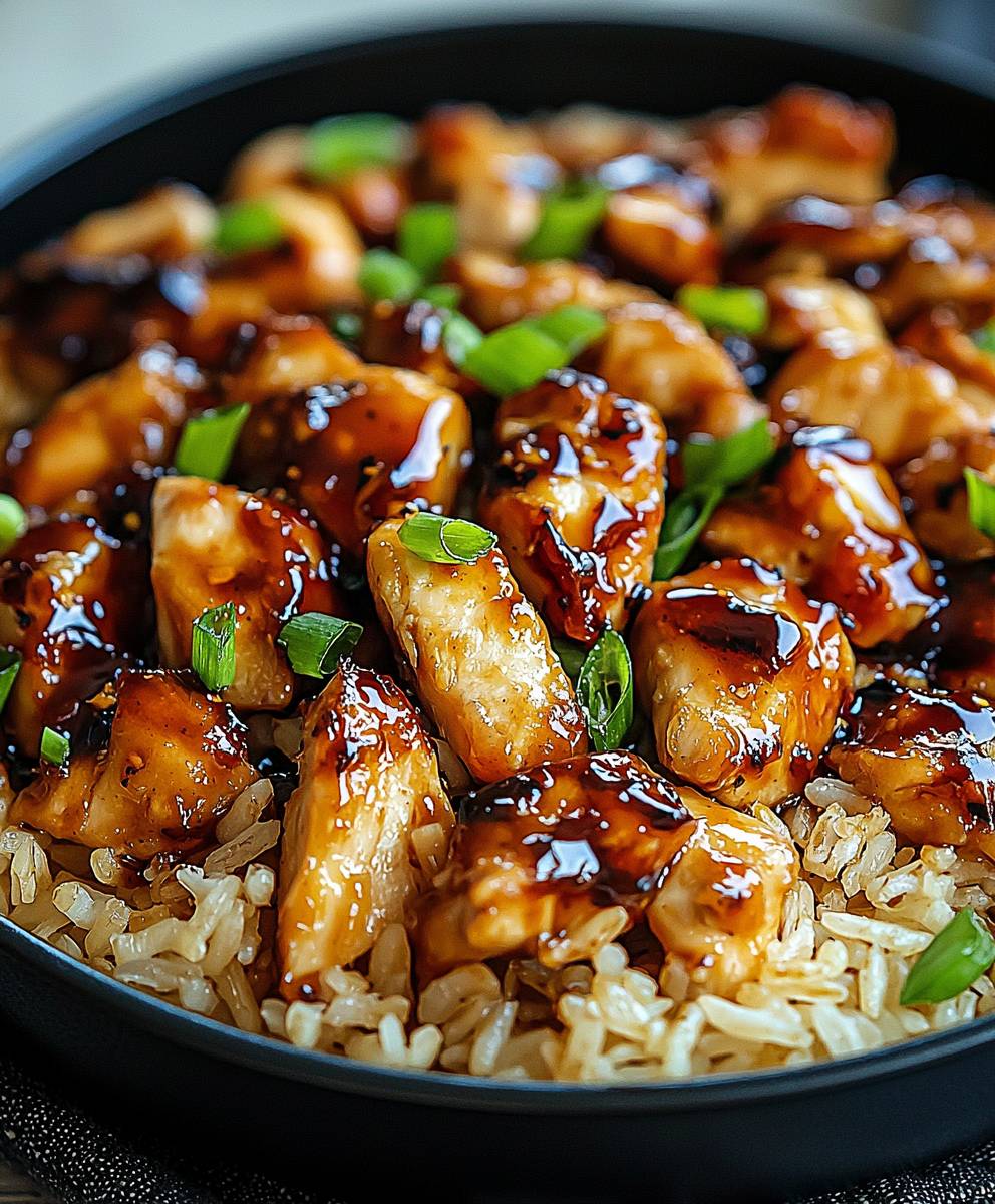 Honey BBQ Chicken Rice