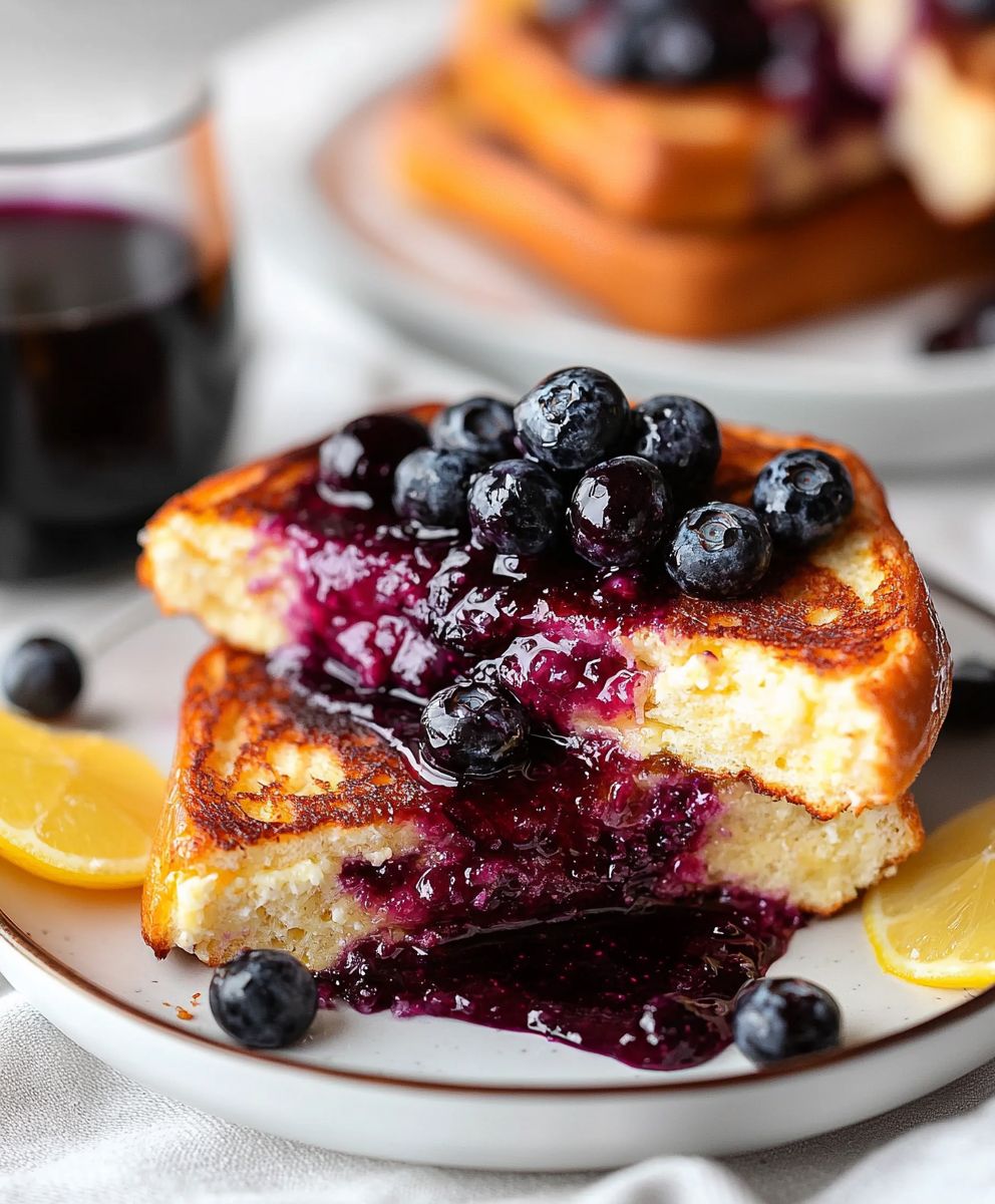 Blueberry Stuffed French Toast