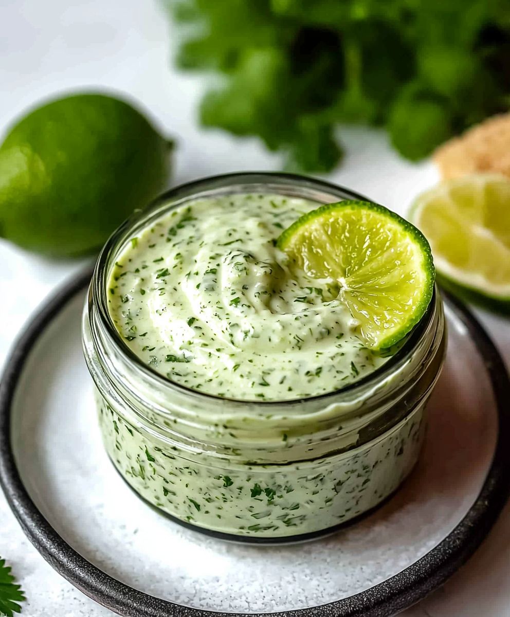 Creamy Cilantro Garlic Sauce