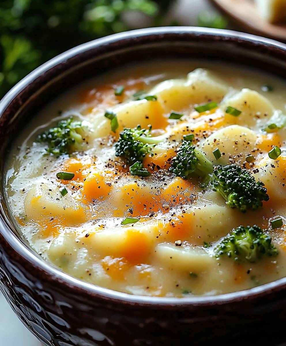 Crockpot Broccoli Cheddar Soup