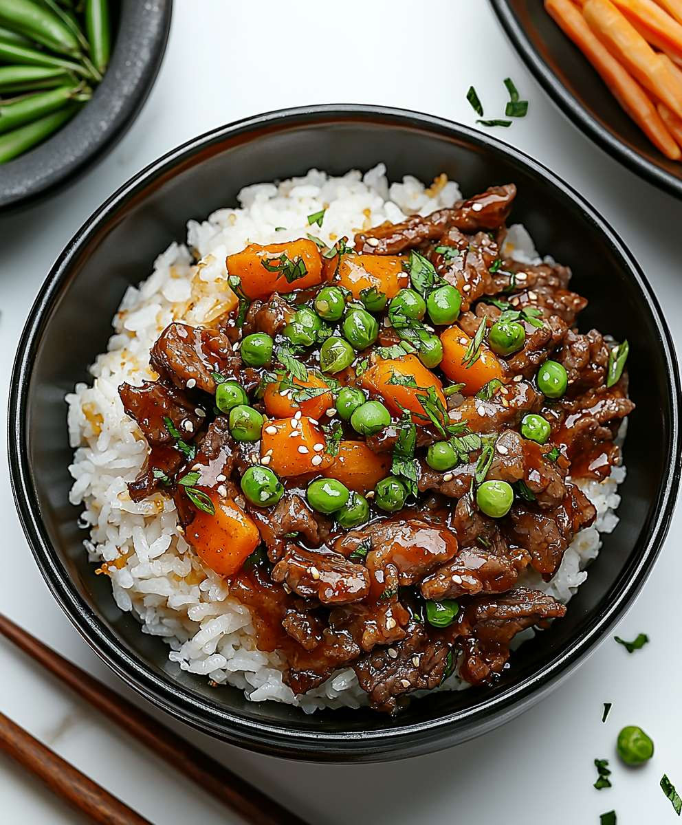 Crispy Beef Rice Bowl