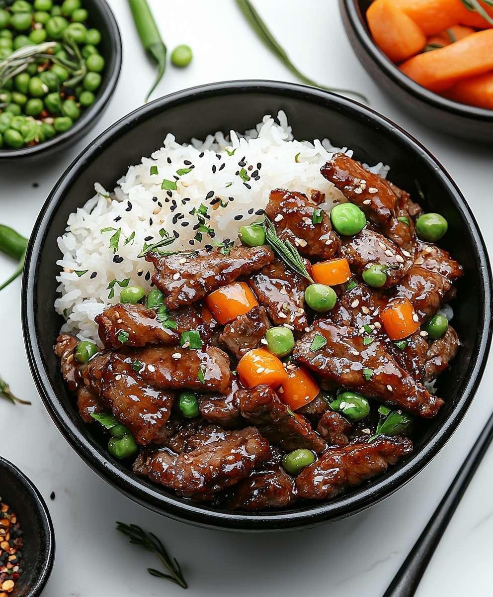 Crispy Beef Rice Bowl