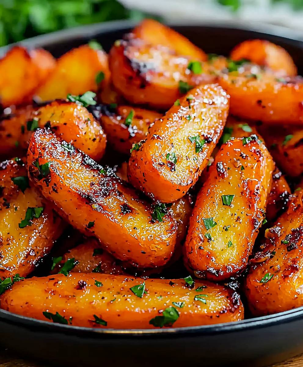 Honey Garlic Butter Carrots