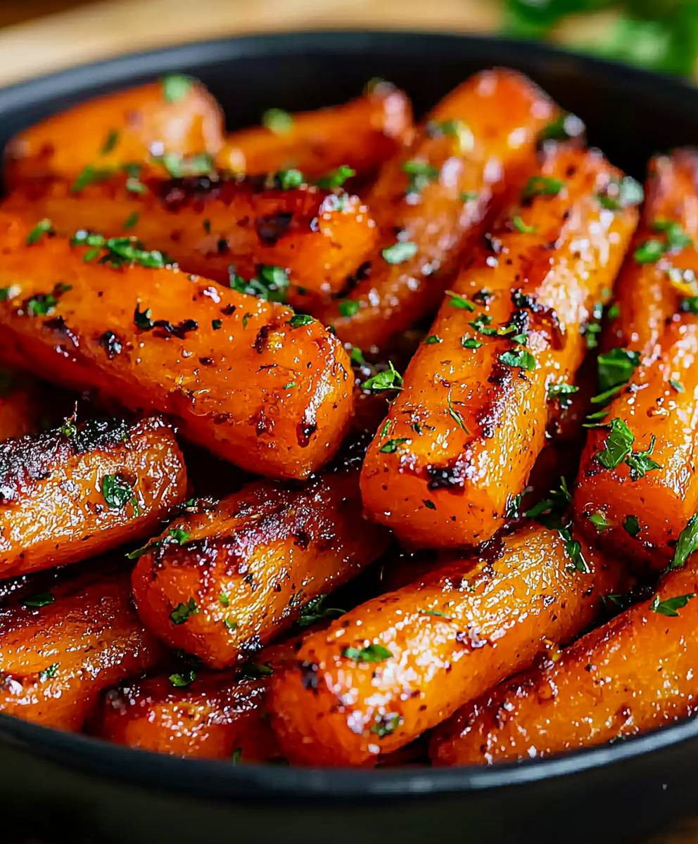 Honey Garlic Butter Carrots