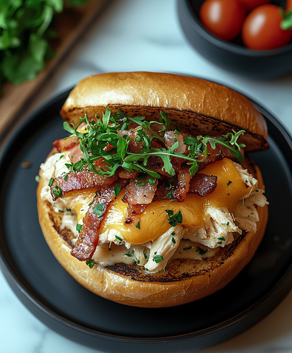 Cheesy Chicken Bacon Sandwich