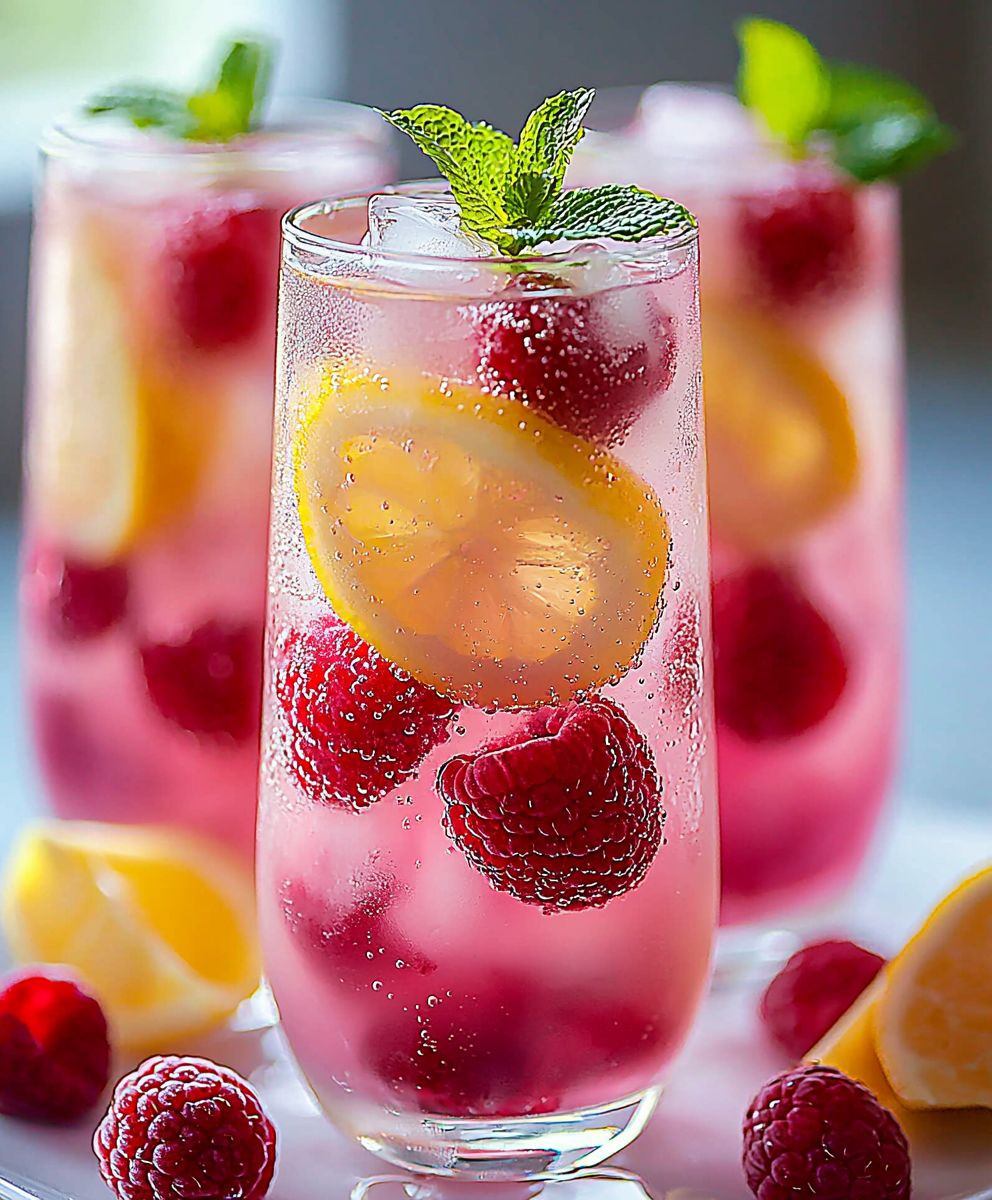 Sparkling Raspberry Lemonade
