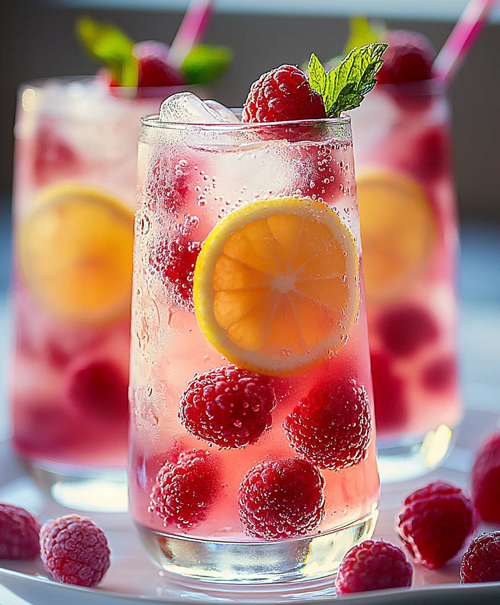 Sparkling Raspberry Lemonade