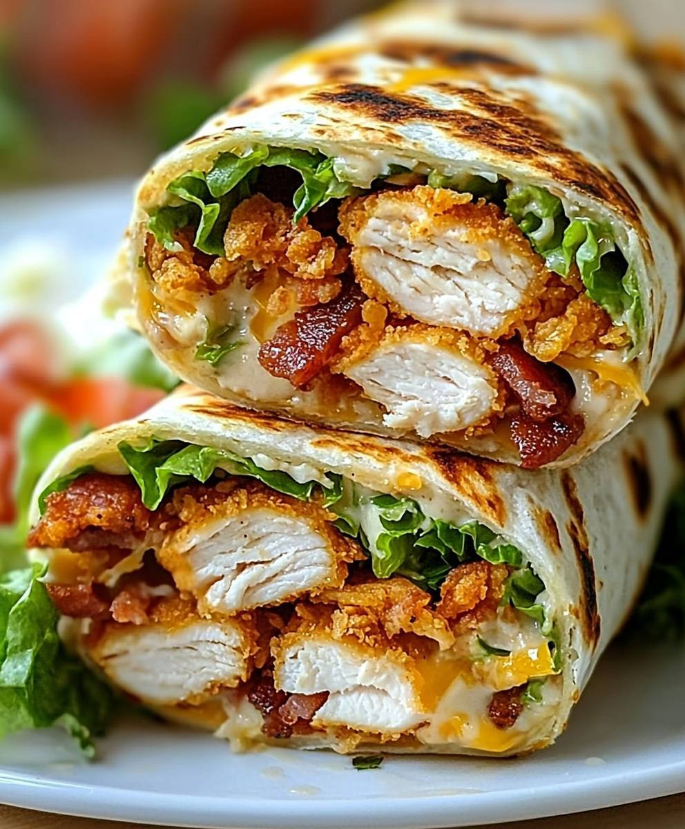 Crispy Chicken Bacon Wrap