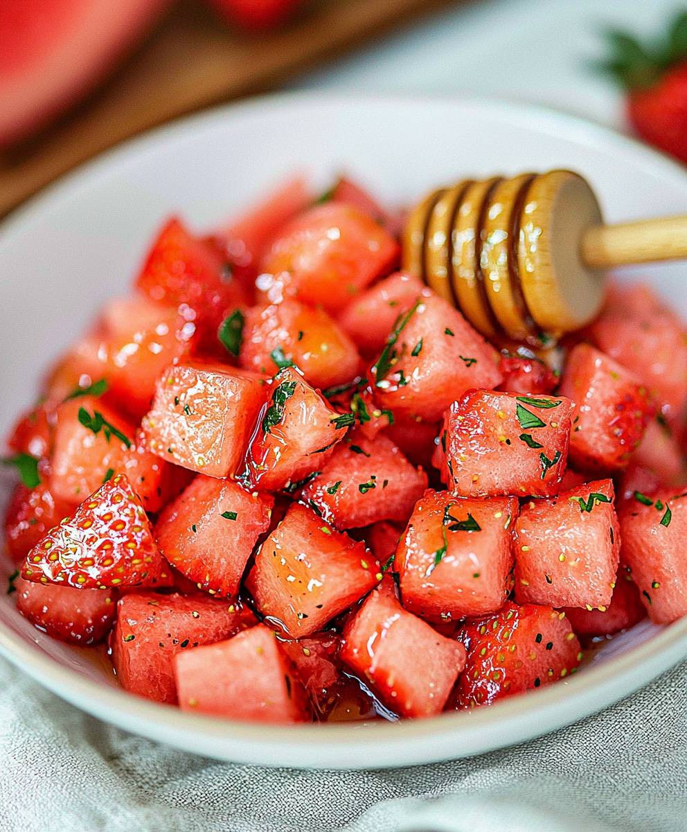 Strawberry Watermelon Salad