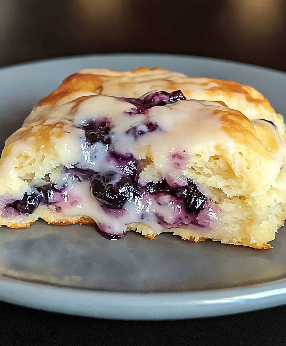 Skillet Blueberry Biscuits