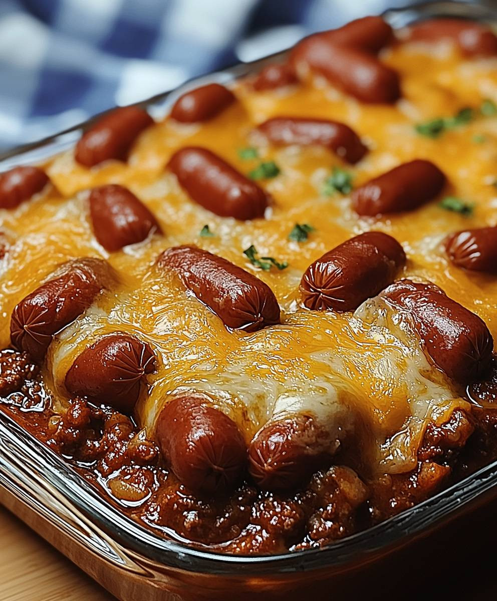 Chili Cheese Dog Casserole