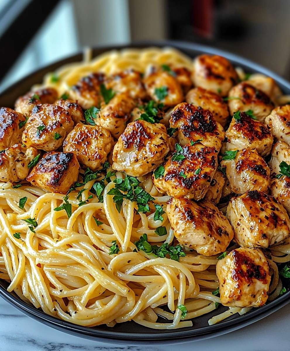 Garlic Butter Chicken Pasta