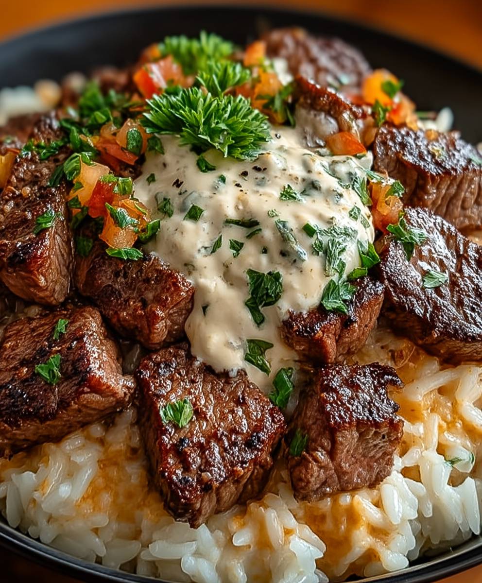 Steak Queso Rice