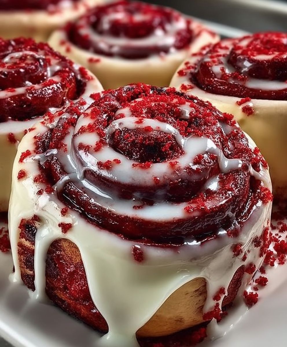 Red Velvet Cinnamon Rolls