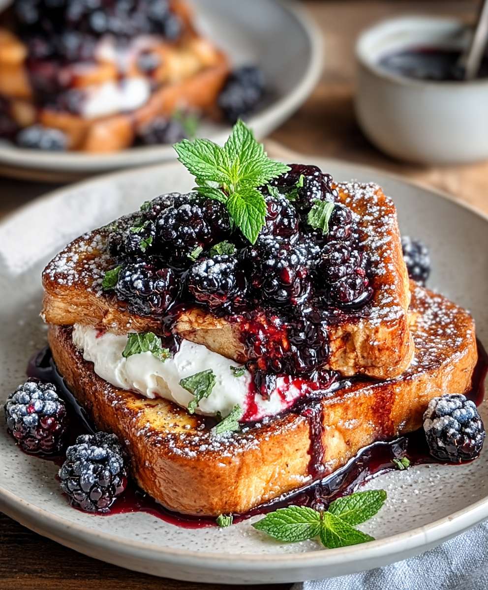 Blackberry Compote French Toast
