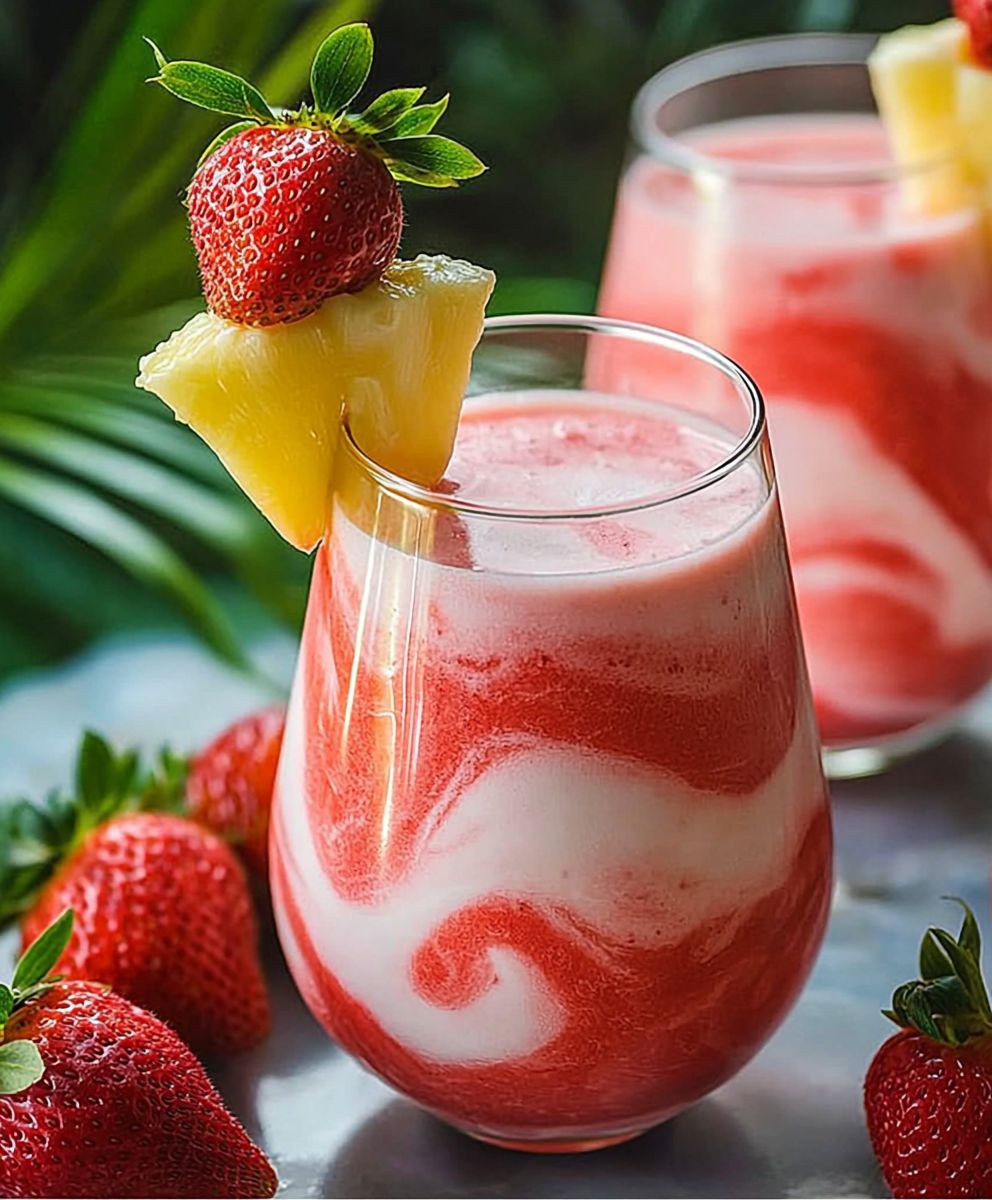 Virgin Strawberry Pina Colada