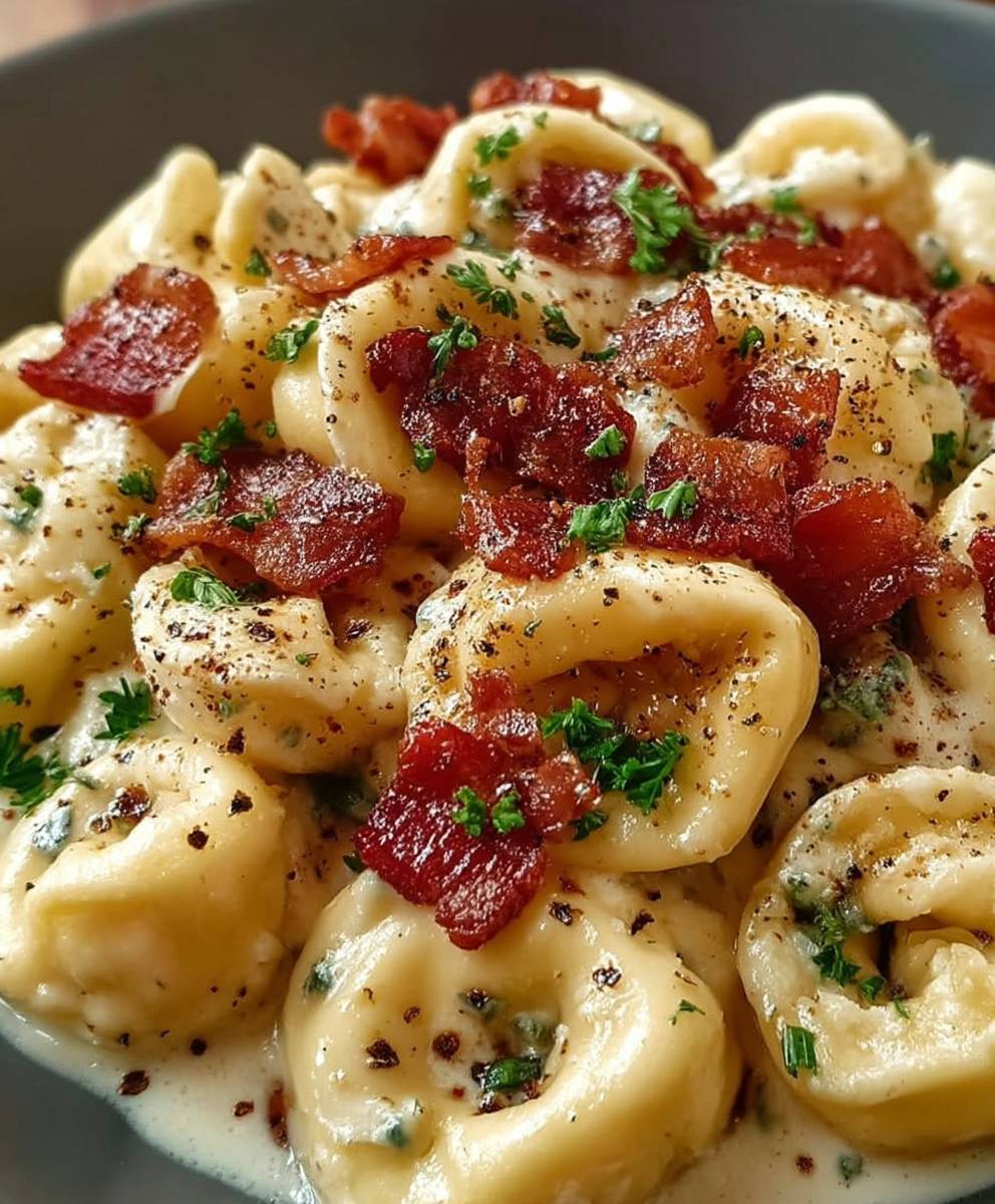 Bacon Cream Cheese Tortellini