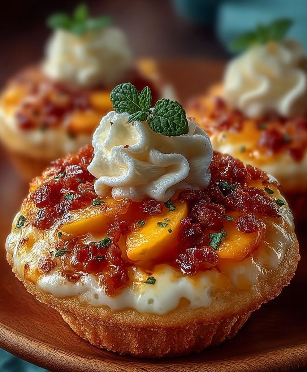 Honey Peach Cream Cheese Cupcakes