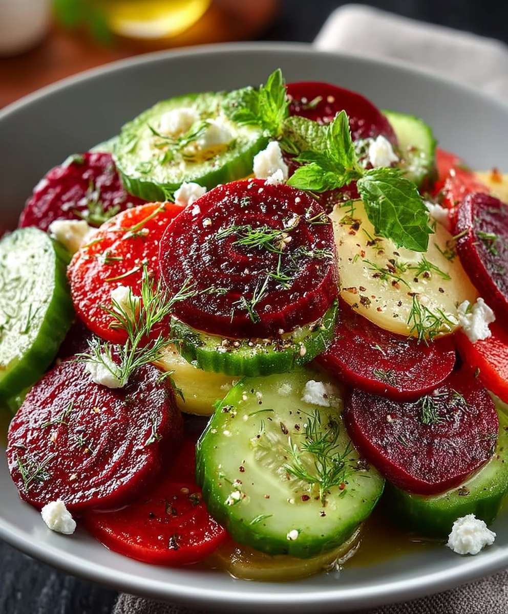 Beet Cucumber Salad