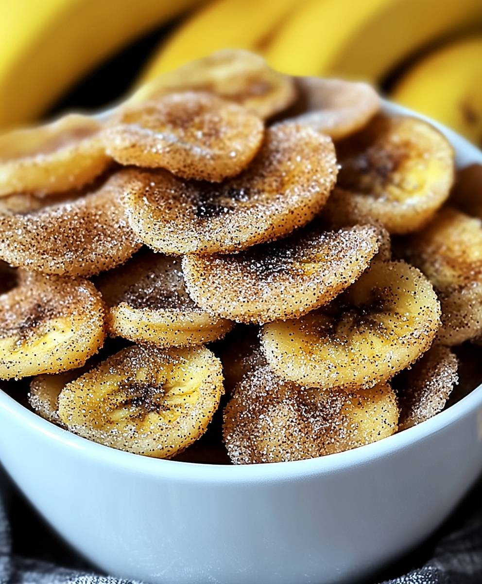 Cinnamon Sugar Banana Chips