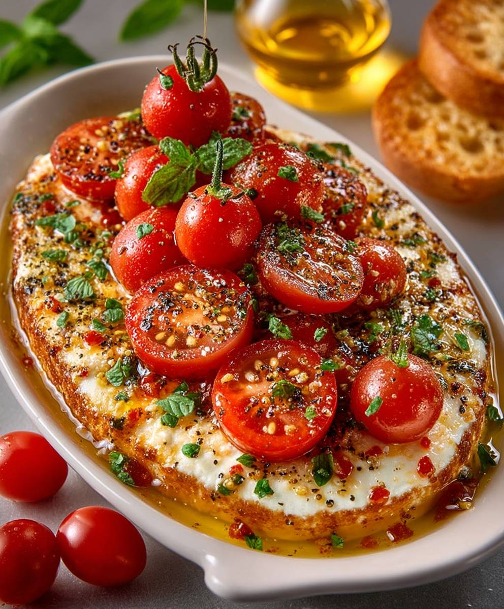 Caprese dip appetizer