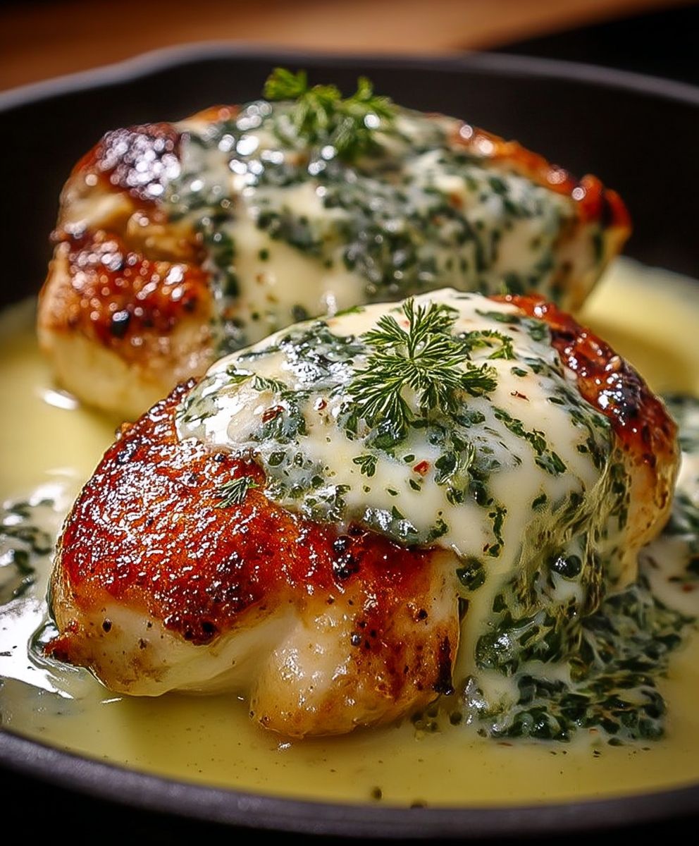 Basil Cream Mozzarella Chicken