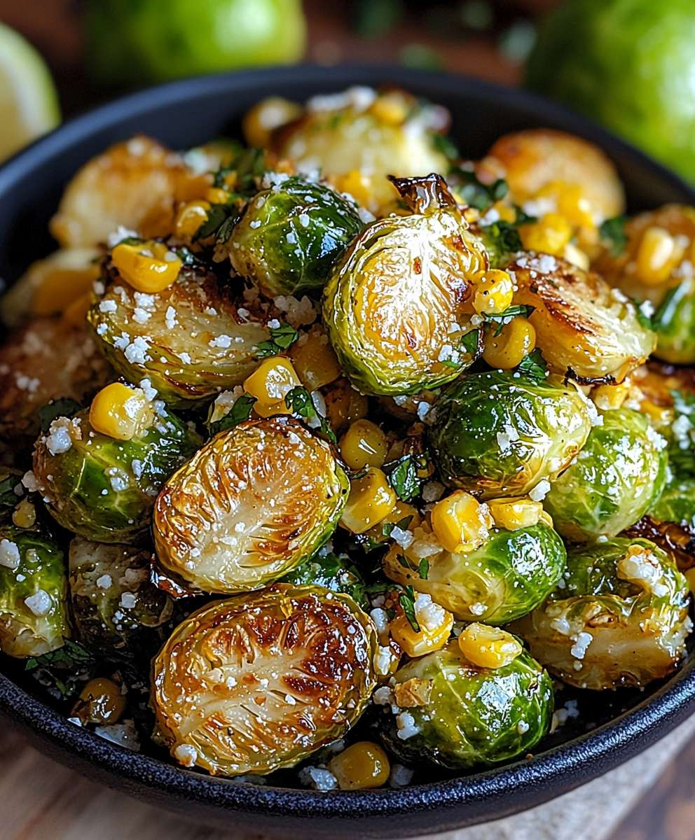 Mexican Street Corn Brussels Sprouts