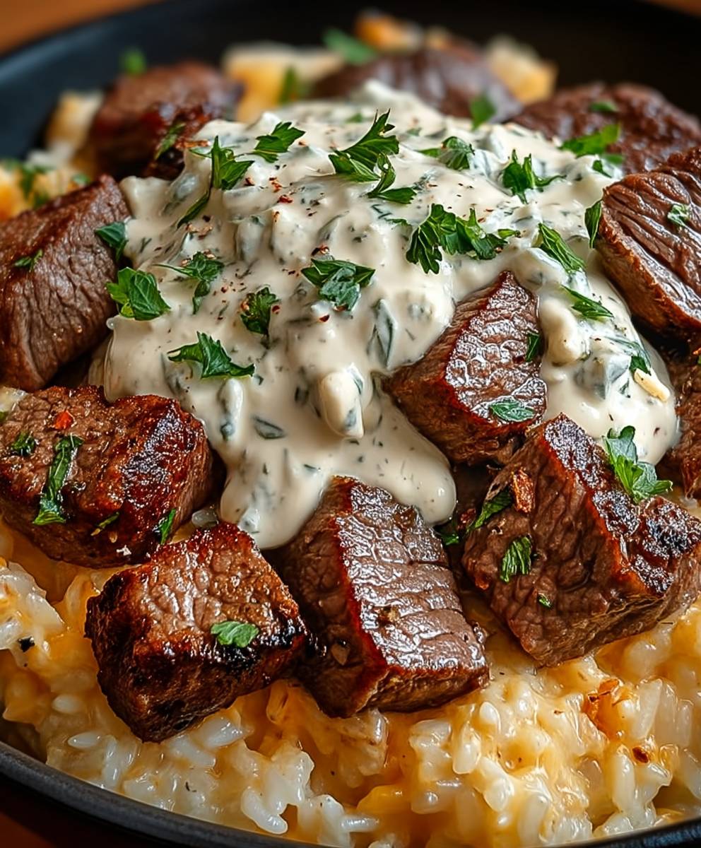 Steak Queso Rice
