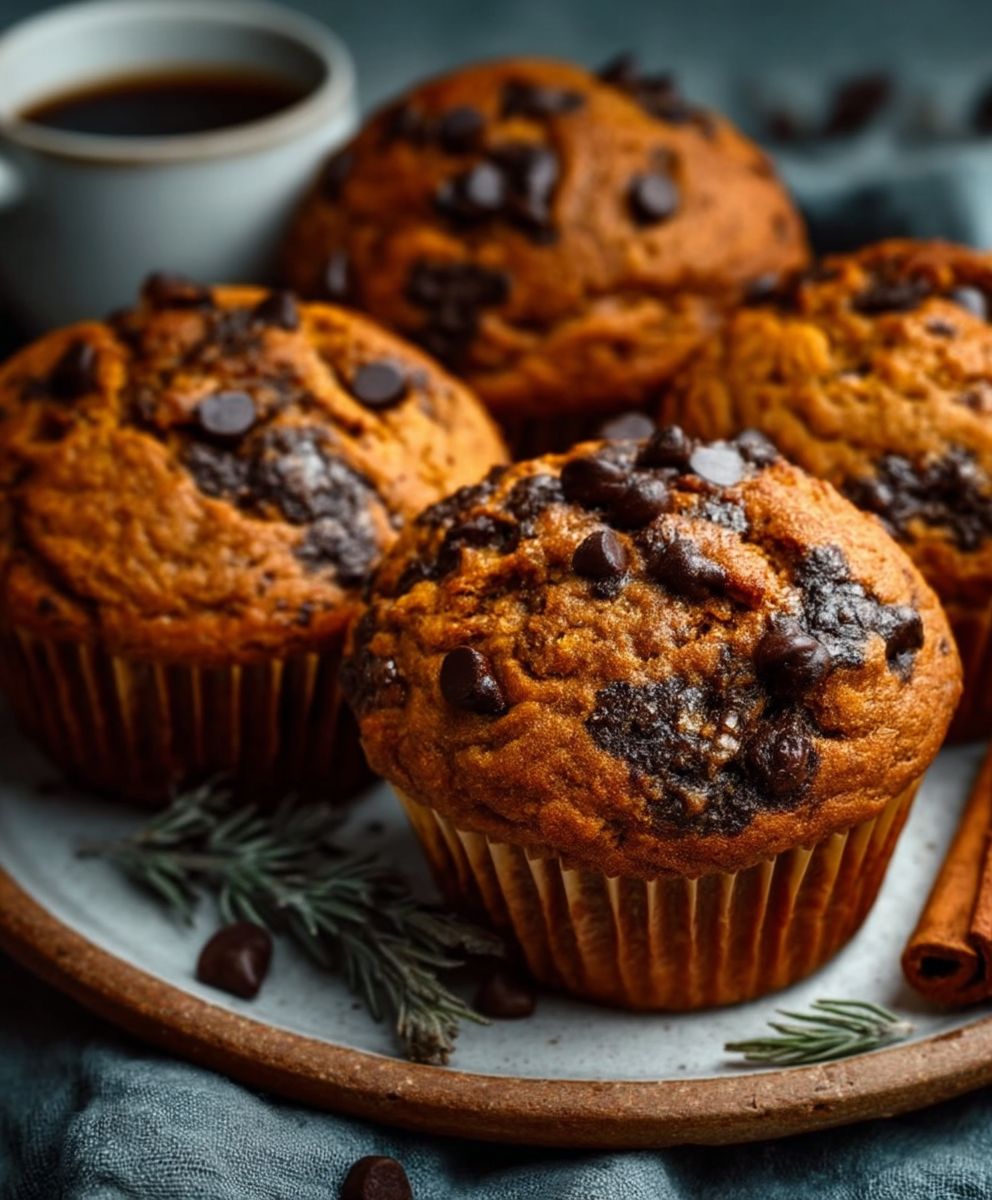 Pumpkin Chocolate Chip Muffins