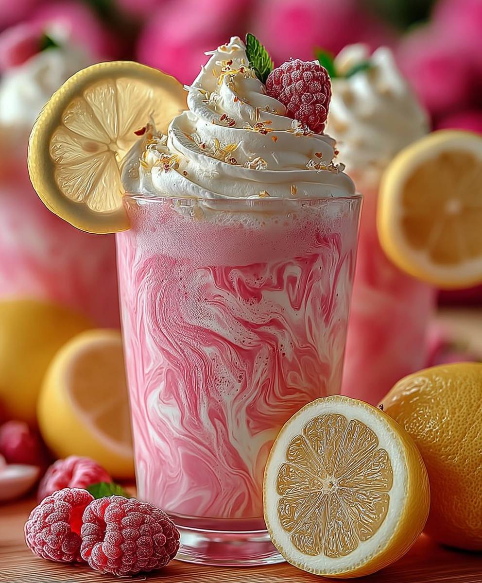Whipped Pink Lemonade Drink