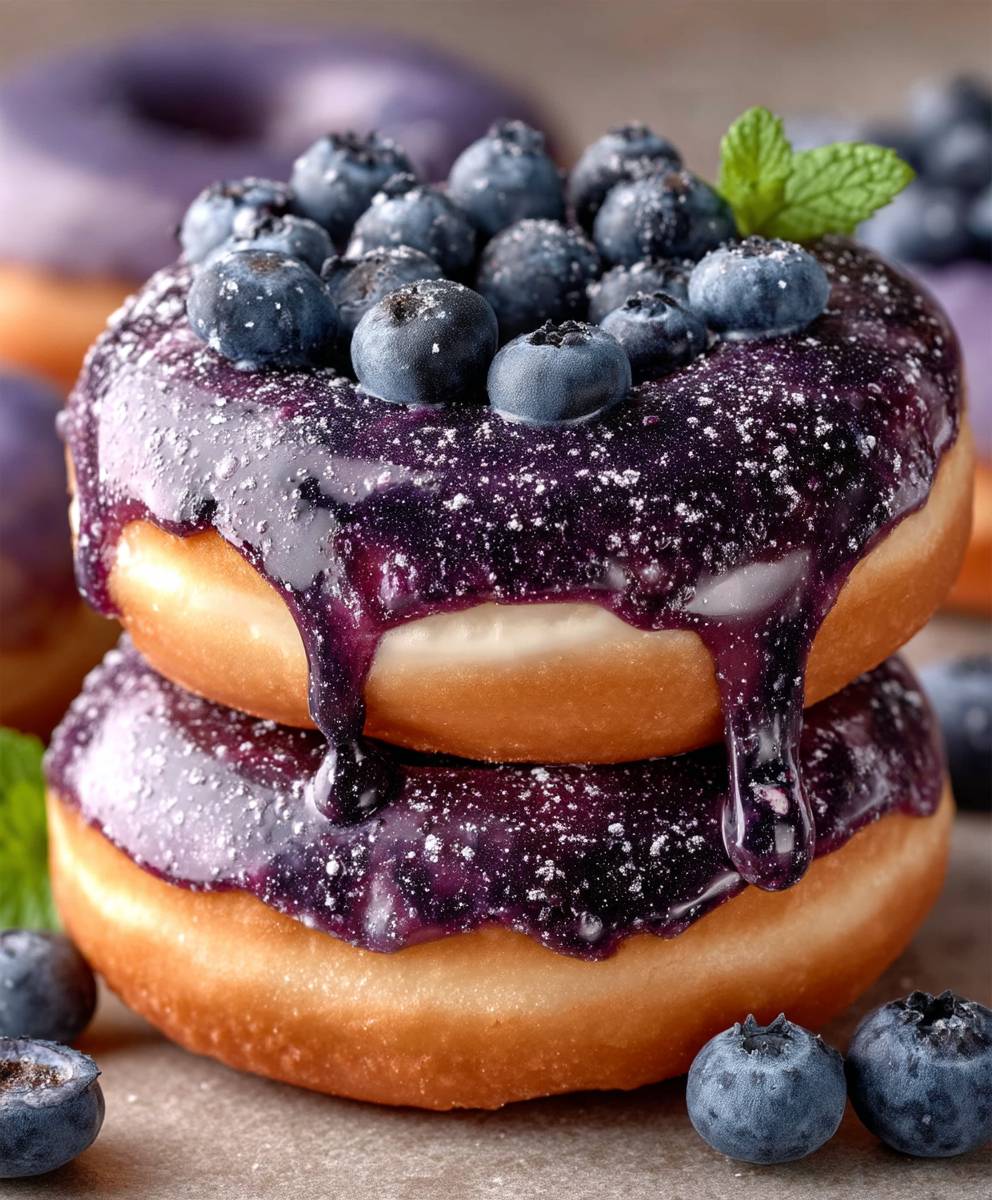 Baked Blueberry Cake Donuts