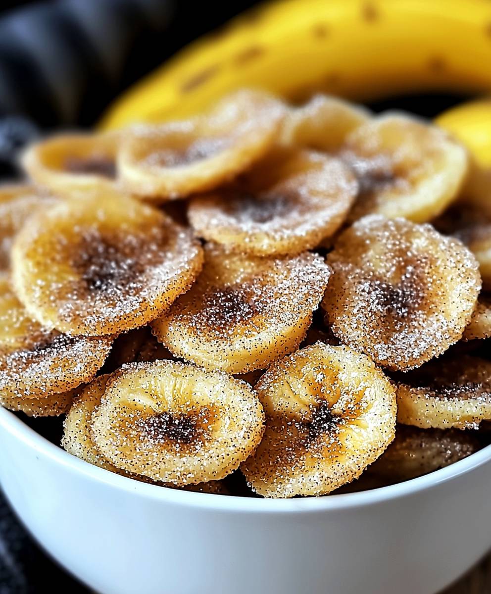 Cinnamon Sugar Banana Chips