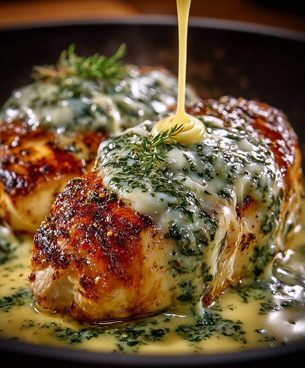 Basil Cream Mozzarella Chicken