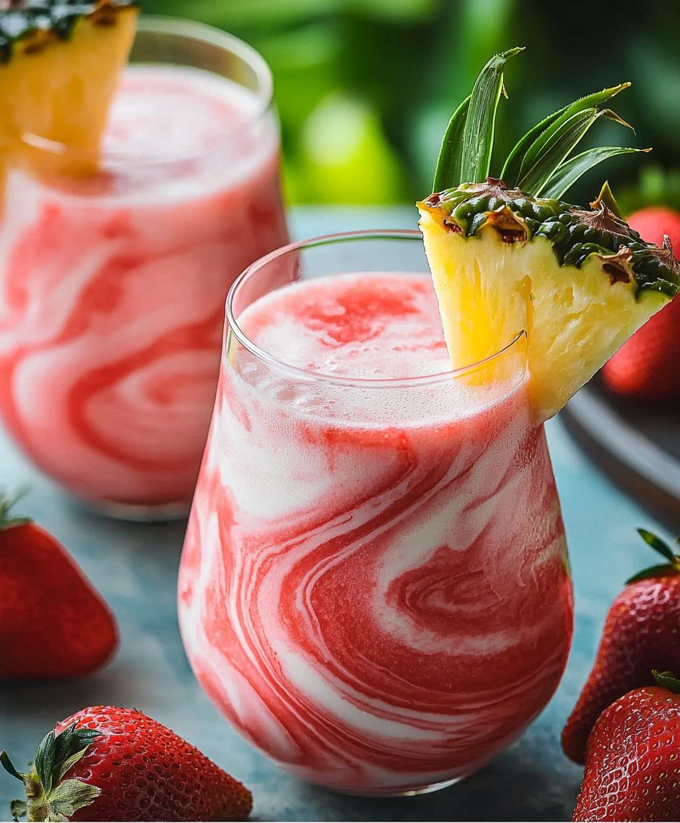 Virgin Strawberry Pina Colada