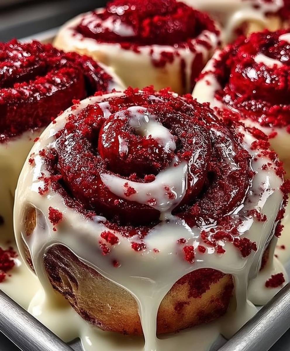 Red Velvet Cinnamon Rolls