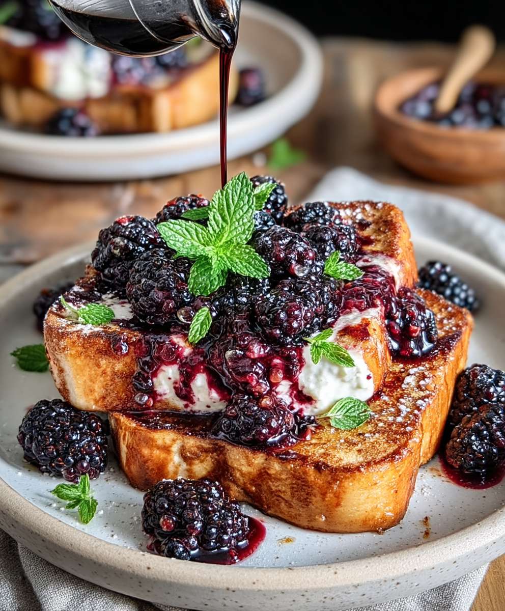 Blackberry Compote French Toast