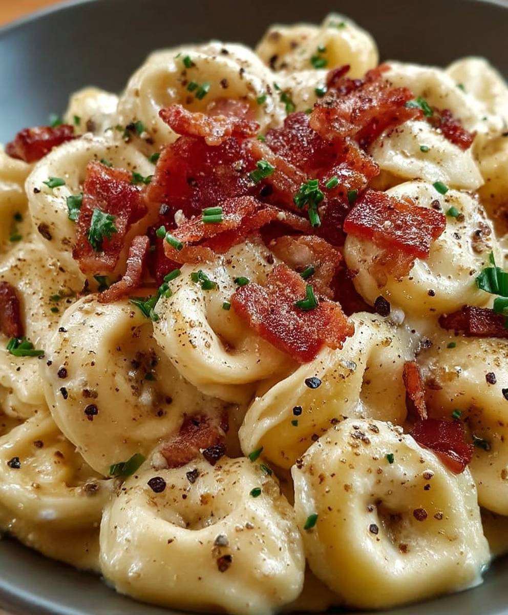 Bacon Cream Cheese Tortellini