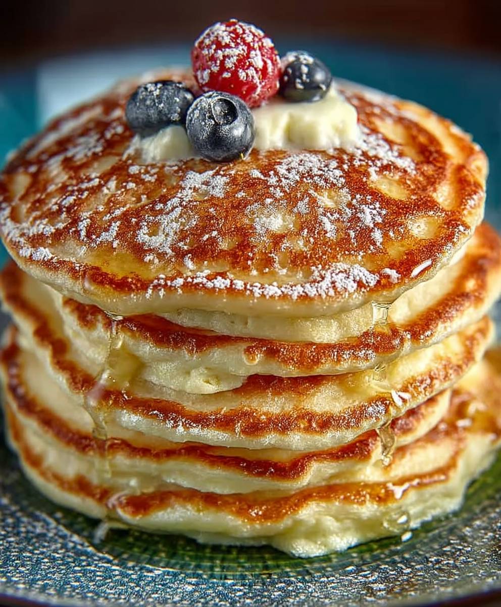 Coconut cream pancakes